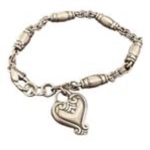 Brighton Scroll Bead Heart Bracelet 💜